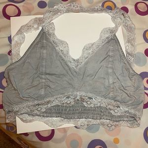 POL lace and smocked bralette